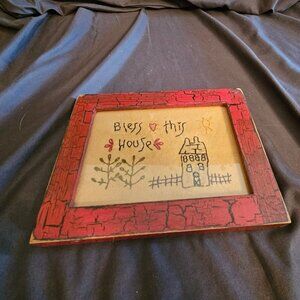 Bless This House Cross Stitch Art (item #2729)
